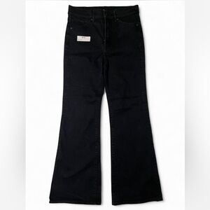 Express Black High Rise Flare Pants
